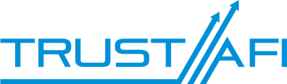 A green and blue logo for justt.